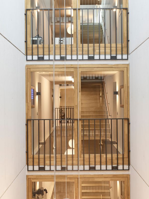 Wohnüberbauung Flo + Fleur, Thomasweg, Liebefeld – Nachbarn | voisins | vicinato – Aebi & Vincent Architekten, Fotografie: Adrian Scheidegger | Jaquemet